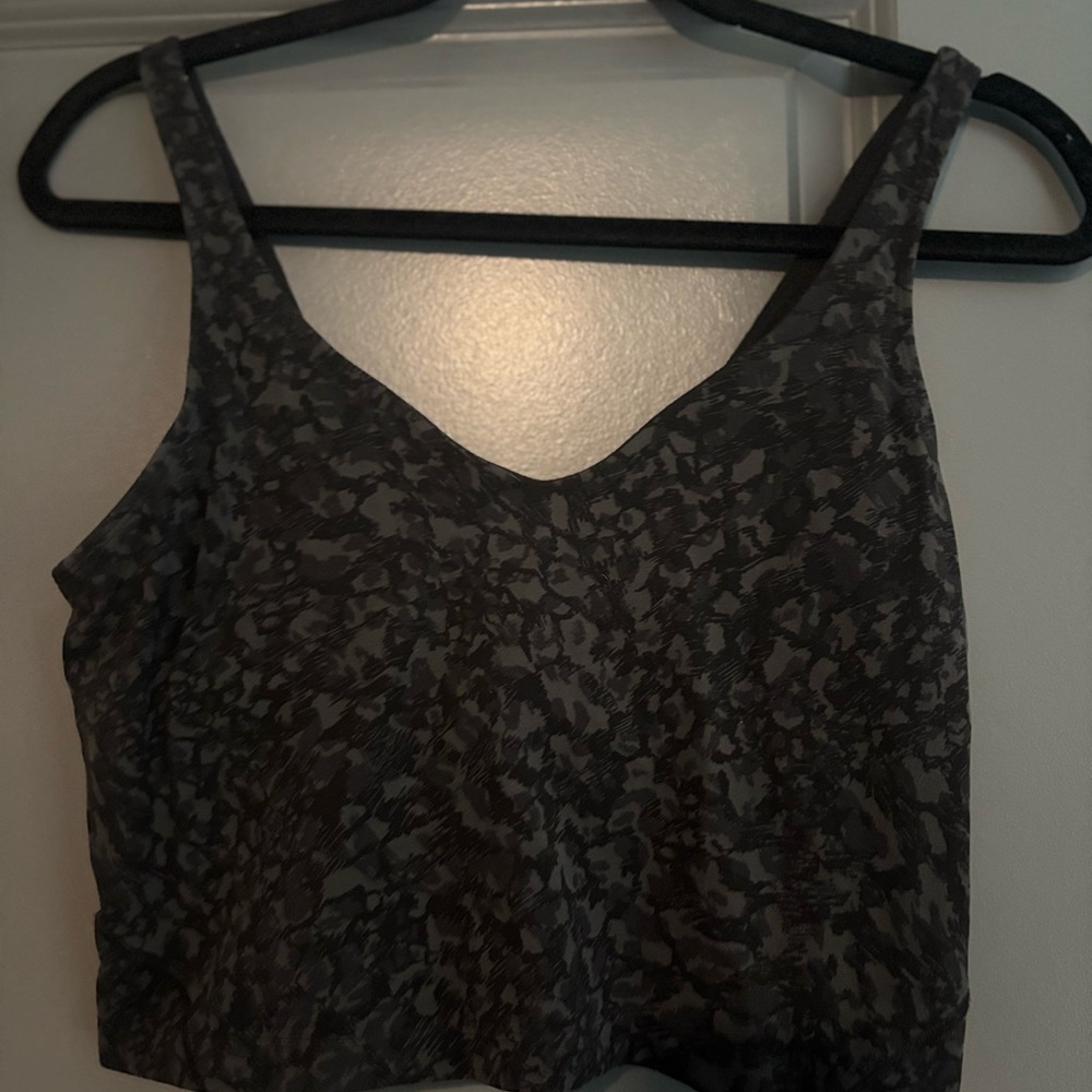 Cropped Lululemon Align Tank - Cheetah Print